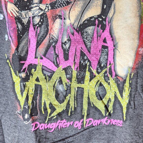 Pro Wrestling Crate Luna Vachon Daughter of Darkness Gray T-Shirt XL NWOT Tultex - Picture 3 of 5